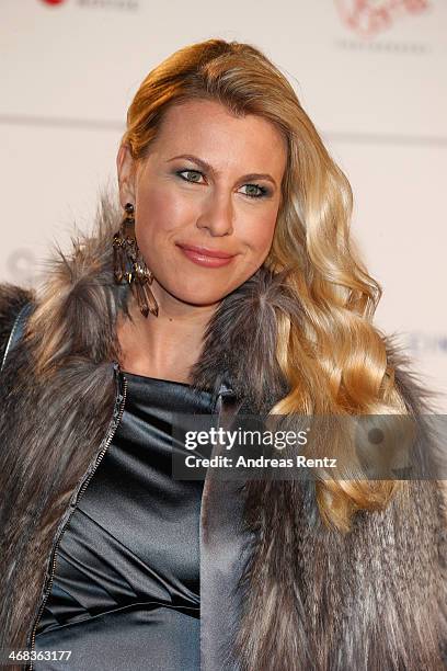 Nadine Krueger arrives for the Cinema For Peace 2014 - Gala at Konzerthaus Am Gendarmenmarkt on February 10, 2014 in Berlin, Germany.