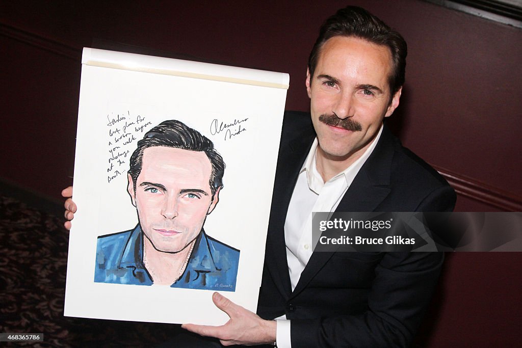 Patricia Clarkson And Alessandro Nivola Sardis Caricature Unveiling