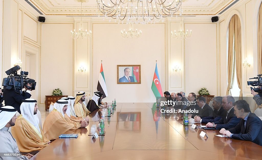 Mohammed bin Rashid Al Maktoum - Ilham Aliyev in Baku
