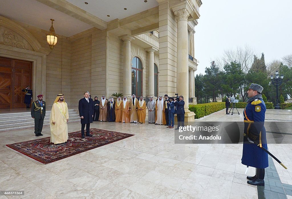 Mohammed bin Rashid Al Maktoum - Ilham Aliyev in Baku