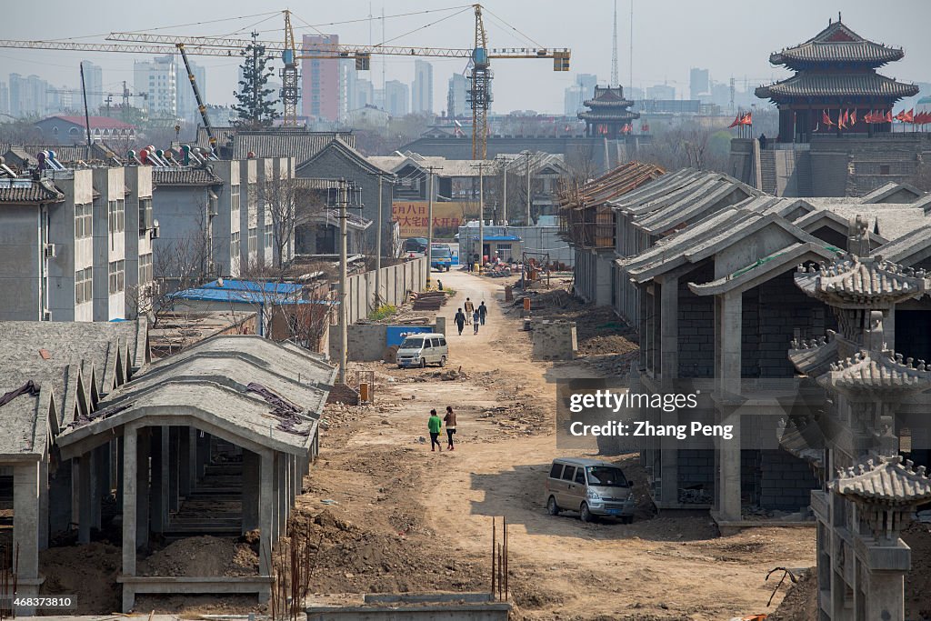 Large scale of buildings are being restored as Chinese...