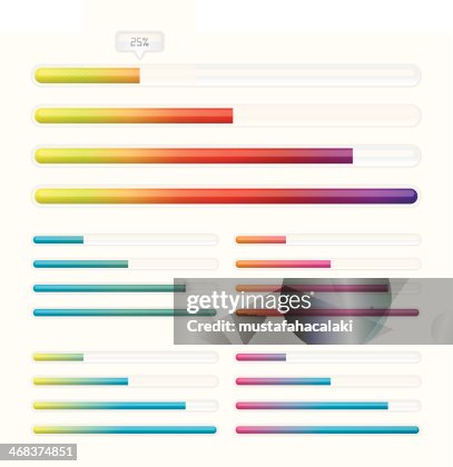 Loading bars with indicator Loading bars with indicator