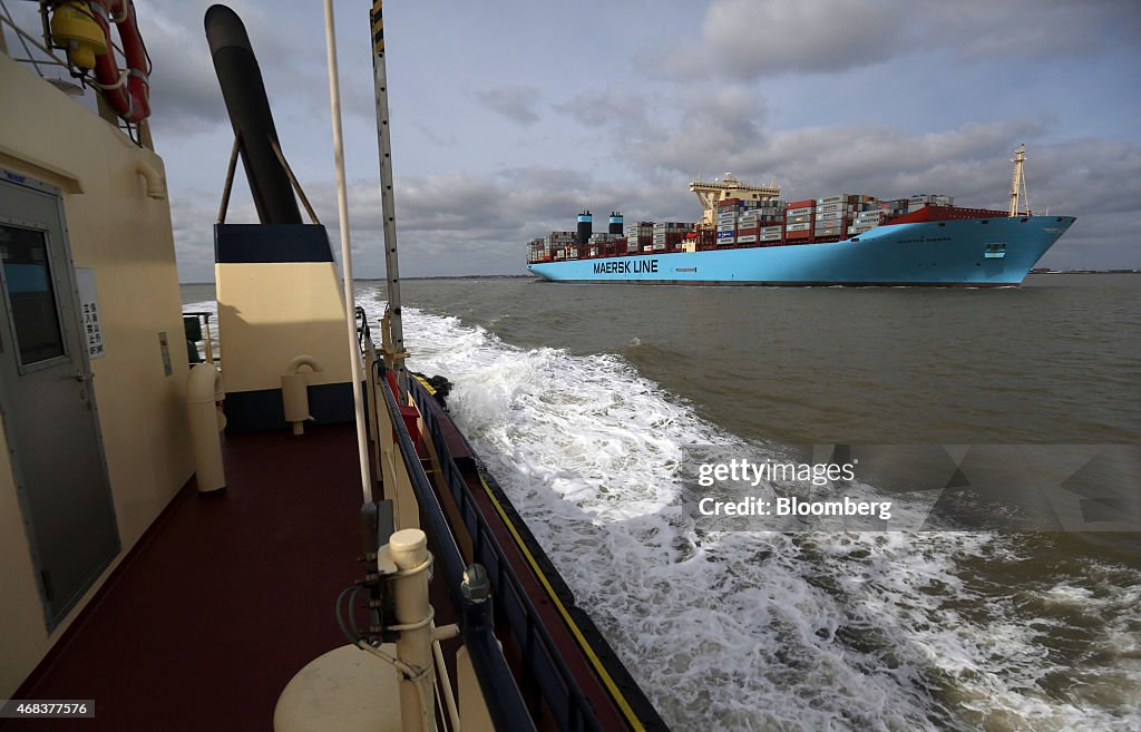 Shipping Operations At The Port Of Felixstowe