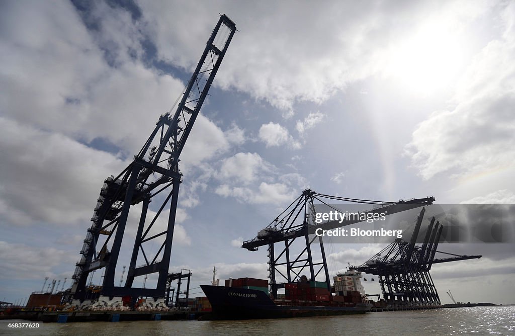 Shipping Operations At The Port Of Felixstowe