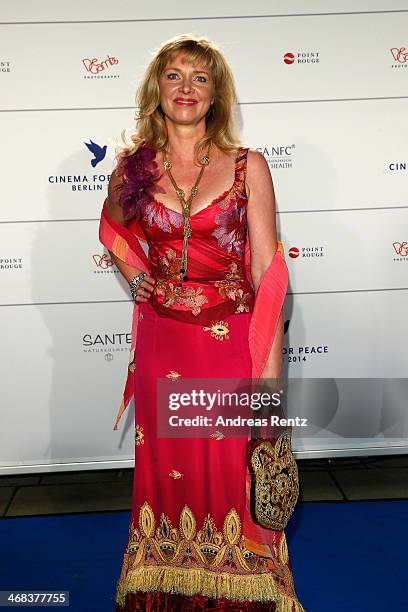 Nanna Kuckuck arrives for the Cinema For Peace 2014 - Gala at Konzerthaus Am Gendarmenmarkt on February 10, 2014 in Berlin, Germany.