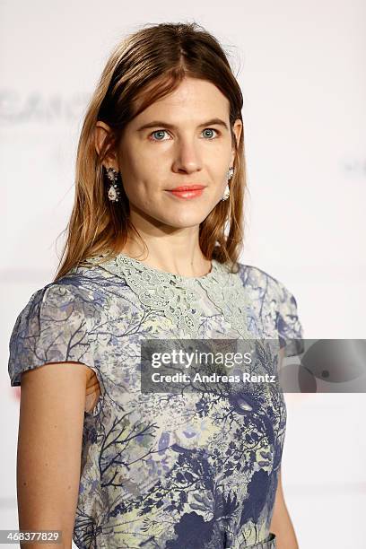 Aino Laberenz arrives for the Cinema For Peace 2014 - Gala at Konzerthaus Am Gendarmenmarkt on February 10, 2014 in Berlin, Germany.