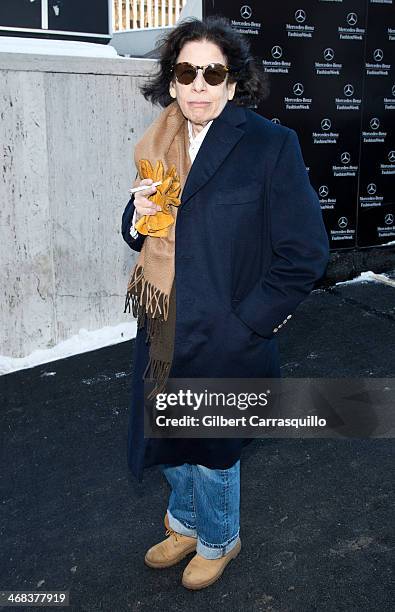 Fran Lebowitz attends Carolina Herrera fashion show during Fall 2014 Mercedes - Benz Fashion Week at Lincoln Center on February 10, 2014 in New York...