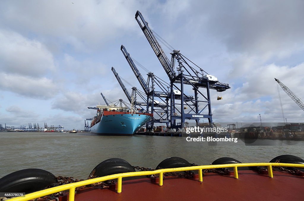 Shipping Operations At The Port Of Felixstowe