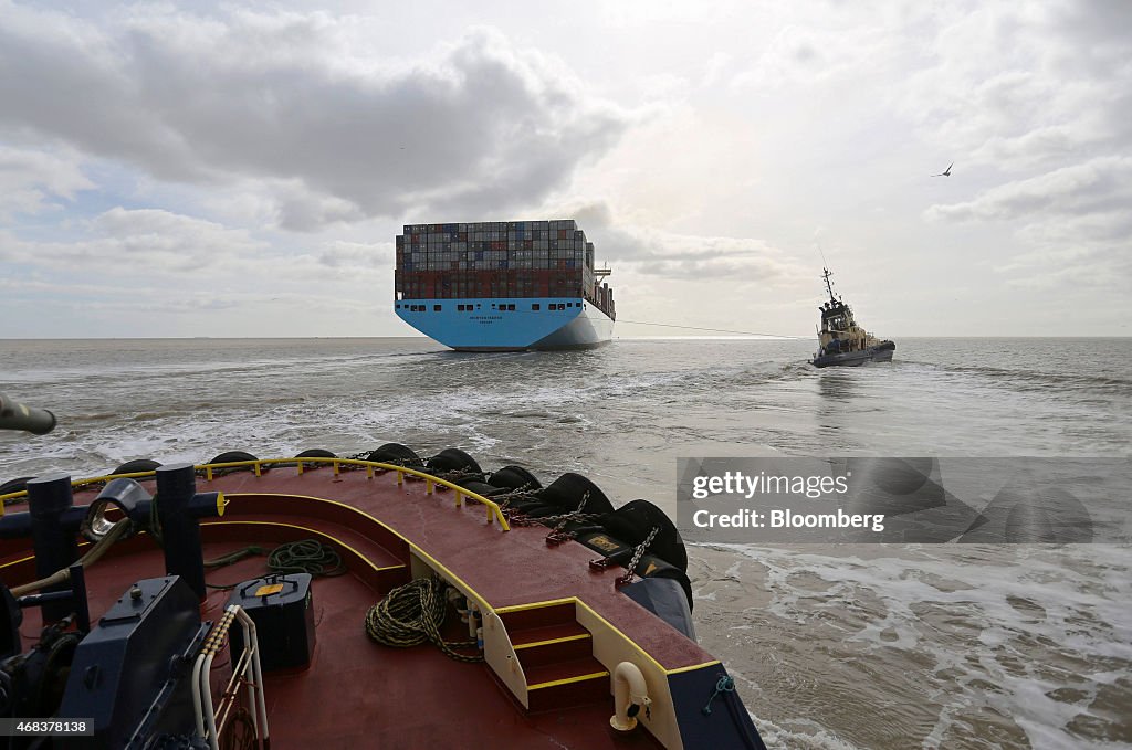 Shipping Operations At The Port Of Felixstowe