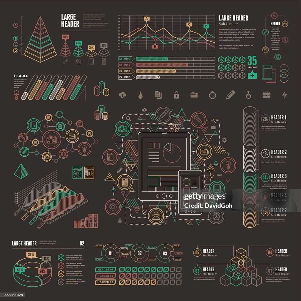 Line Ui Infographic Elements High-Res Vector Graphic - Getty Images