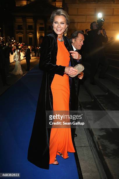 Stephanie von Pfuel arrives for the Cinema For Peace 2014 - Gala at Konzerthaus Am Gendarmenmarkt on February 10, 2014 in Berlin, Germany.