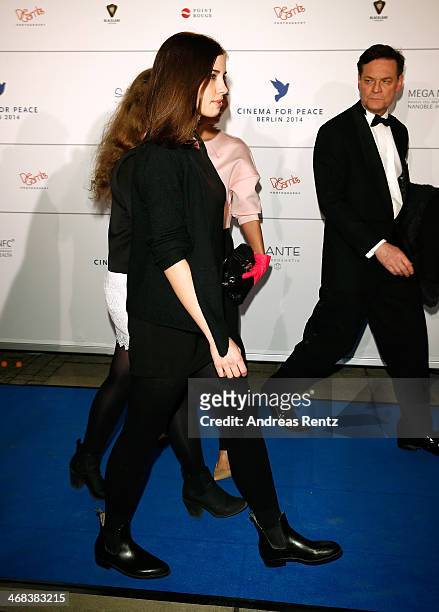 Nadezhda Tolokonnikova arrives for the Cinema For Peace 2014 - Gala at Konzerthaus Am Gendarmenmarkt on February 10, 2014 in Berlin, Germany.
