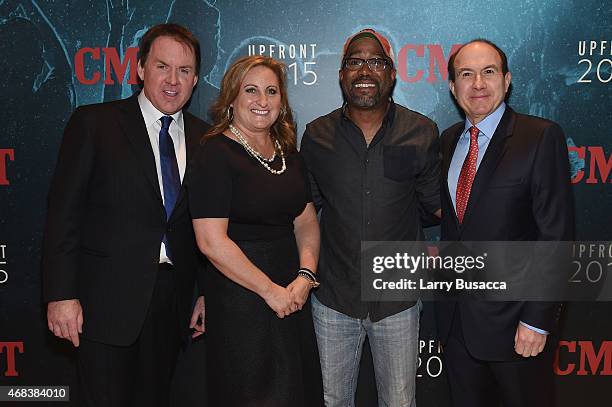 President of CMt Brian Philips, President of Viacom Kids and Family Group Cyma Zarghami, musician Darius Rucker, and CEO of Viacom Philippe Dauman...