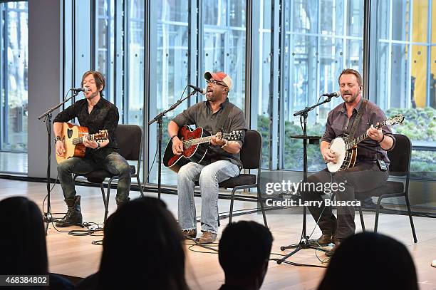 Darius Rucker performs onstage at the Annual 2015 CMT Upfront at The Times Center on April 2, 2015 in New York City.