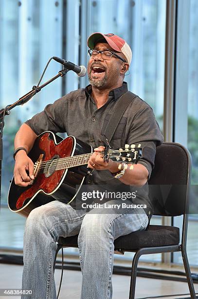 Darius Rucker performs onstage at the Annual 2015 CMT Upfront at The Times Center on April 2, 2015 in New York City.