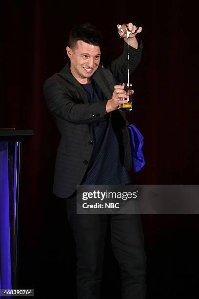 NBCUniversal Summer Press Day, April 2015 -- "America's Got Talent" Panel -- Pictured: Mat Franco, Winner, Season 9 --