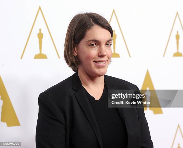 Producer Megan Ellison attends the 86th Academy Awards nominee luncheon at The Beverly Hilton Hotel on February 10, 2014 in Beverly Hills, California.