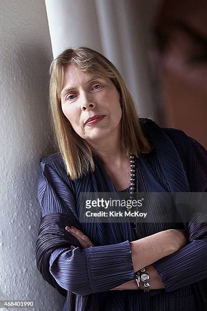 Singer songwriter Joni Mitchell is photographed for Los Angeles Times on January 27, 2000 in Belair, California. PUBLISHED IMAGE. CREDIT MUST BE:...
