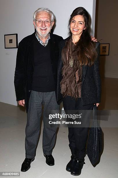 Lucien Clergue attend and Melanie Cartier Bresson attend the Henri Cartier-Bresson : Opening Night at Centre Pompidou at Centre Pompidou on February...
