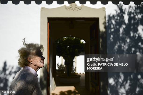 British retiree Jill Ricketts shows her house at the Monte da Palhagueira British Village, a nursing home for people over 55 years, in Loule, Algarve...