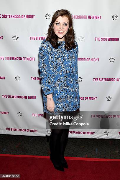 Actress Georgie Henley attends ""The Sisterhood Of Night"" NY Premiere and After Party on April 2, 2015 in New York City.