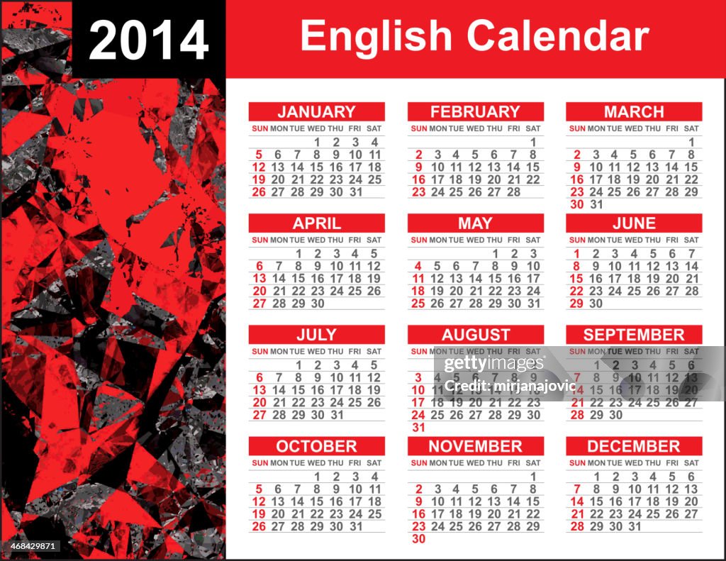 Calendar 2014