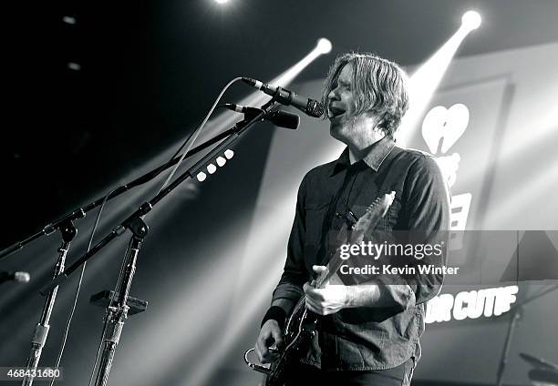 Musician Ben Gibbard of Death Cab for Cutie performs onstage during Death Cab For Cutie for iHeartRadio Live at the iHeartRadio Theater on April 2,...