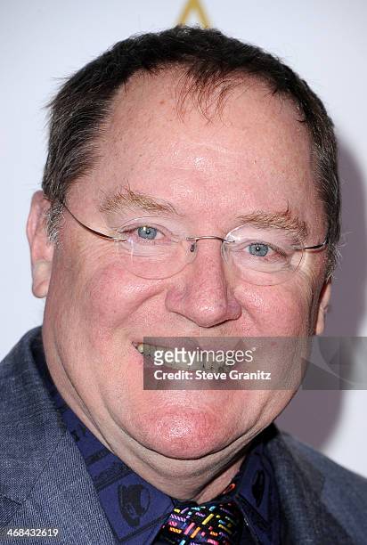 Board of Governors First Vice President - Short Films and Feature Animation Branch John Lasseter attends the 86th Academy Awards nominee luncheon at...