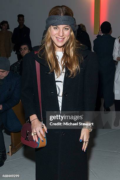 Dani Stahl attends the Thom Browne Women's show during Mercedes-Benz Fashion Week Fall 2014 at Center 548 on February 10, 2014 in New York City.