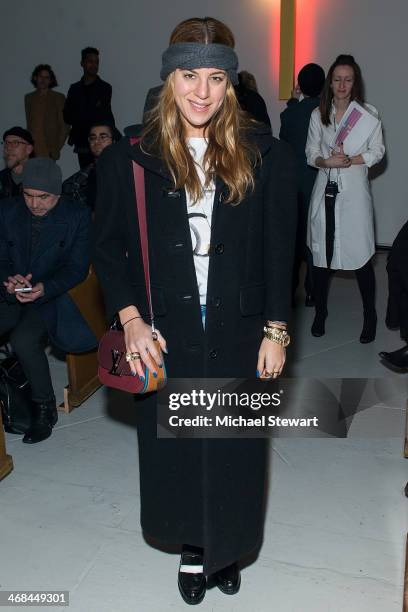 Dani Stahl attends the Thom Browne Women's show during Mercedes-Benz Fashion Week Fall 2014 at Center 548 on February 10, 2014 in New York City.