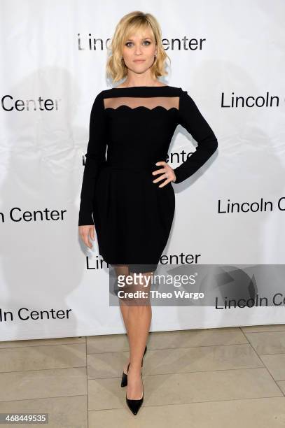 Actress Reese Witherspoon attends the Great American Songbook event honoring Bryan Lourd at Alice Tully Hall on February 10, 2014 in New York City.