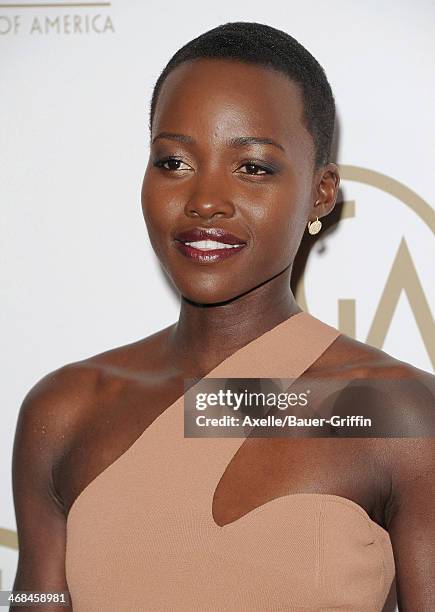 Actress Lupita Nyong'o attends the 25th Annual Producers Guild Awards at The Beverly Hilton Hotel on January 19, 2014 in Beverly Hills, California.