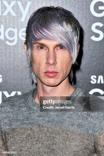 Brian Lichtenberg arrives at Samsung celebrates the launch of Galaxy S 6 and Galaxy S 6 edge at Quixote Studios on April 2, 2015 in Los Angeles,...