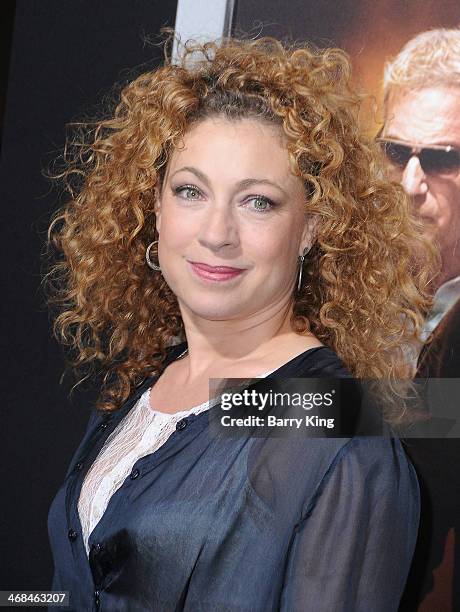 Actress Alex Kingston arrives at the Los Angeles Premiere 'Jack Ryan: Shadow Recruit" on January 15, 2014 at TCL Chinese Theatre in Hollywood,...