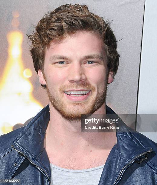 Actor Derek Theler arrives at the Los Angeles Premiere 'Jack Ryan: Shadow Recruit" on January 15, 2014 at TCL Chinese Theatre in Hollywood,...