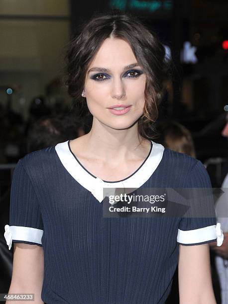 Actress Keira Knightley arrives at the Los Angeles Premiere 'Jack Ryan: Shadow Recruit" on January 15, 2014 at TCL Chinese Theatre in Hollywood,...