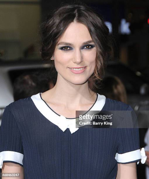 Actress Keira Knightley arrives at the Los Angeles Premiere 'Jack Ryan: Shadow Recruit" on January 15, 2014 at TCL Chinese Theatre in Hollywood,...