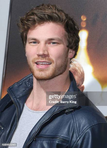 Actor Derek Theler arrives at the Los Angeles Premiere 'Jack Ryan: Shadow Recruit" on January 15, 2014 at TCL Chinese Theatre in Hollywood,...