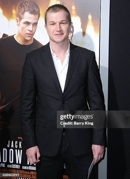 Actor Alec Utgoff arrives at the Los Angeles Premiere 'Jack Ryan: Shadow Recruit" on January 15, 2014 at TCL Chinese Theatre in Hollywood, California.