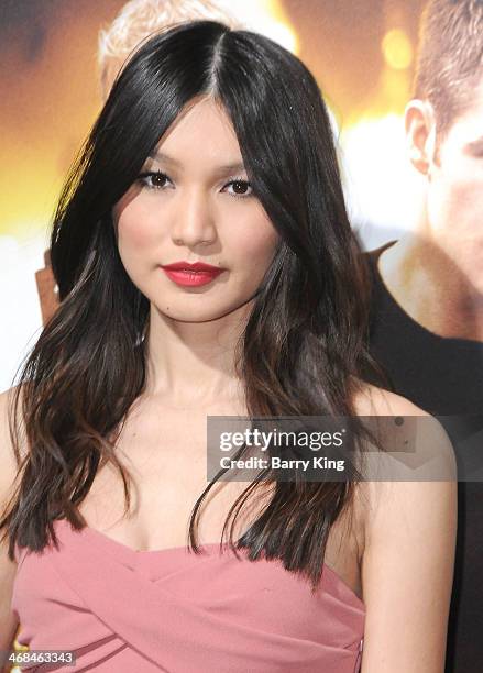 Actress Gemma Chan arrives at the Los Angeles Premiere 'Jack Ryan: Shadow Recruit" on January 15, 2014 at TCL Chinese Theatre in Hollywood,...