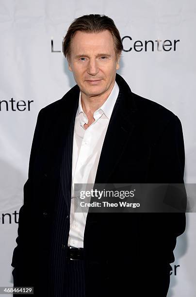 Actor Liam Neeson attends the Great American Songbook event honoring Bryan Lourd at Alice Tully Hall on February 10, 2014 in New York City.