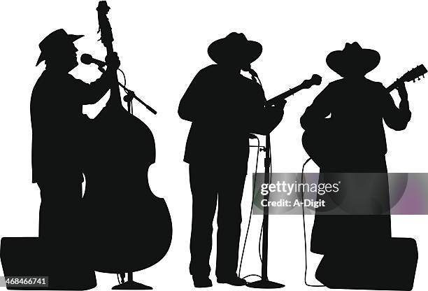 double bass - banjo stock illustrations