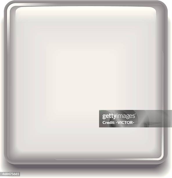 single badge (rounded square) - campaign button stock illustrations