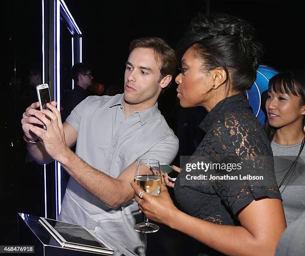 Actress Taraji P. Henson attends the Samsung Galaxy S 6 edge launch on April 2, 2015 in Los Angeles, California.