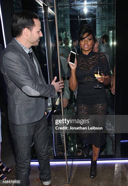 Actress Taraji P. Henson attends the Samsung Galaxy S 6 edge launch on April 2, 2015 in Los Angeles, California.