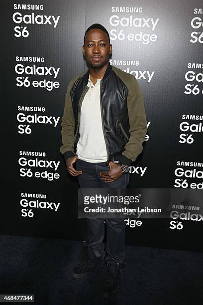 Actor Lamorne Morris attends the Samsung Galaxy S 6 edge launch on April 2, 2015 in Los Angeles, California.