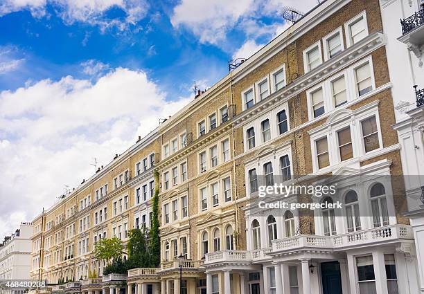 london apartments - kensington - kensington and chelsea stock pictures, royalty-free photos & images