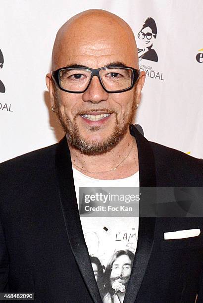 Pascal Obispo attends The 'Eram By Ines Olympe Mercadal' Capsule Show At Musee Des Arts Decoratifs on April 2, 2015 in Paris, France.