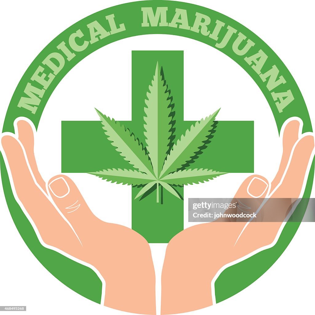 Cupped hands medical marijuana