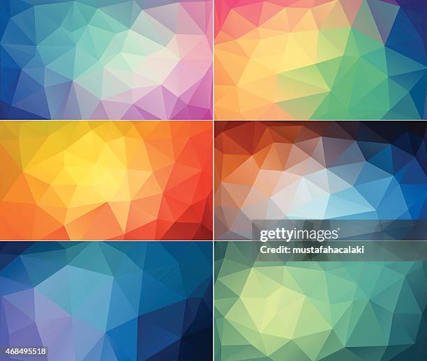 Triangular Pattern Background Rainbow Rainbow Triangle Pattern Photos and Premium High Res Pictures - Getty ...